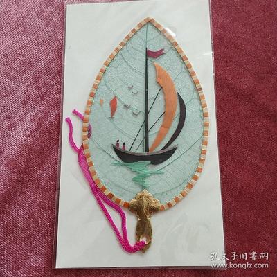 葉脈+麥秸畫藝術(shù)書簽(七八十年代出口創(chuàng)匯產(chǎn)品)