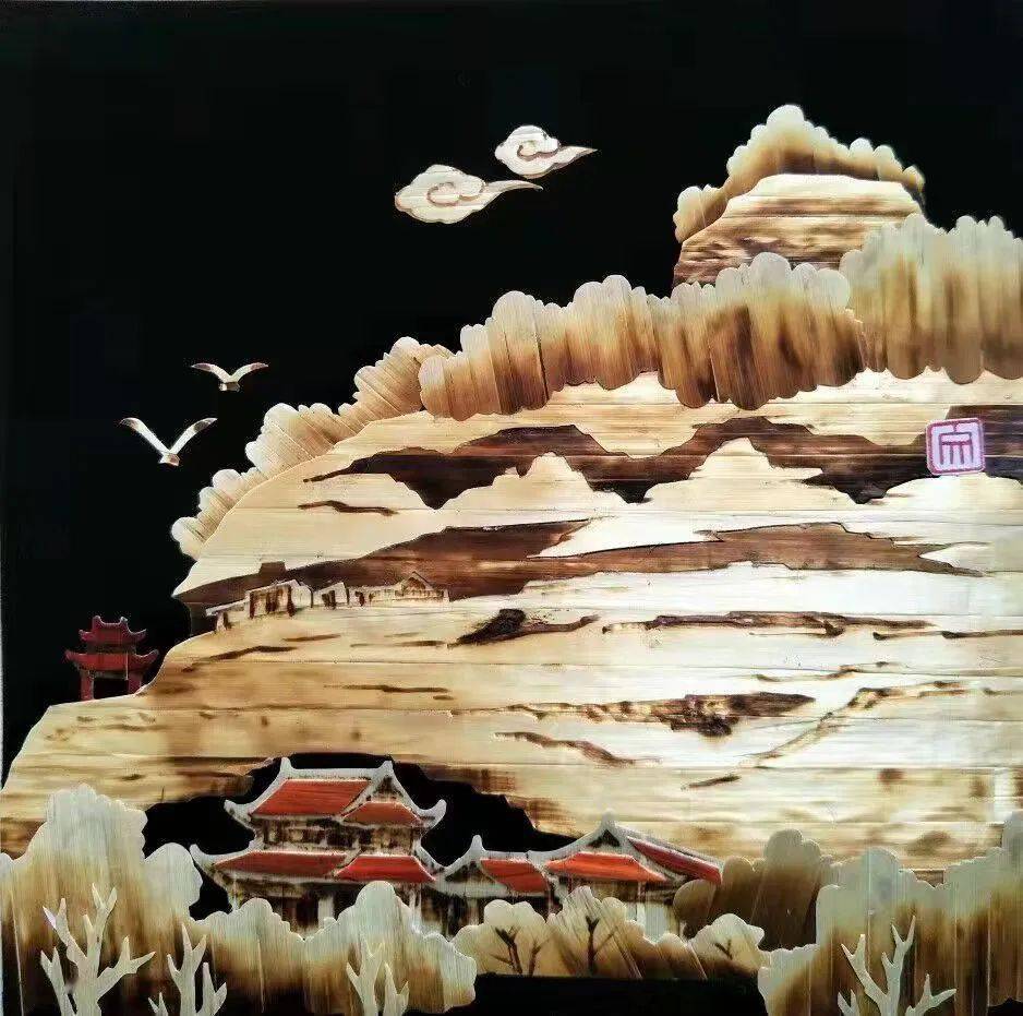 莊浪縣"三區(qū)"文化工作者制作的非遺作品&mdash;&mdash;麥稈畫_民間_平?jīng)鯻習(xí)所